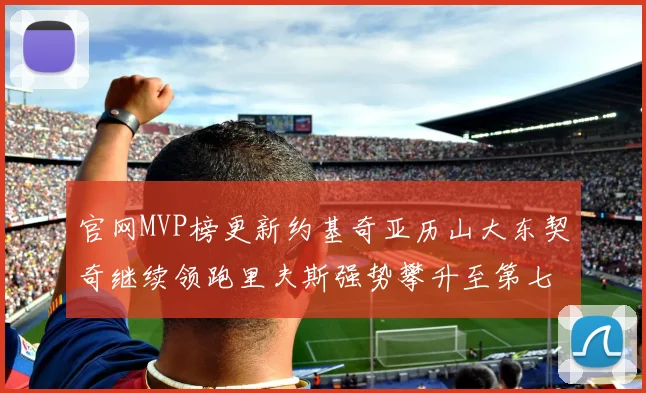 官网MVP榜更新约基奇亚历山大东契奇继续领跑里夫斯强势攀升至第七位